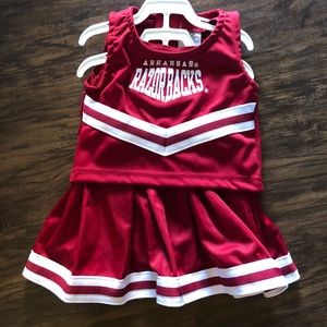 Arkansas Razorbacks baby cheer uniform 18 months